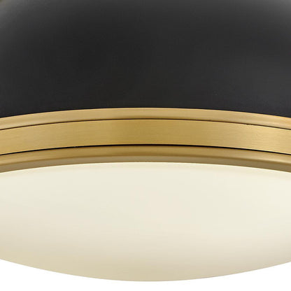 Hinkley Barton Medium Flush Mount Black