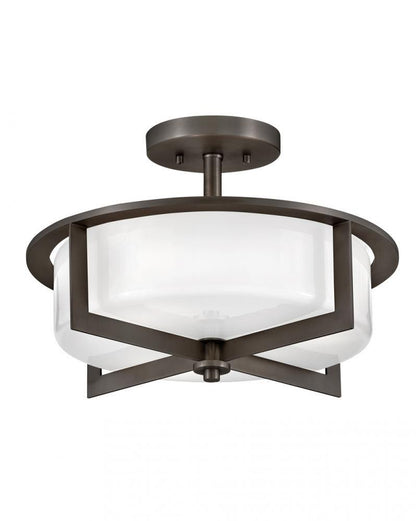 Hinkley Baxley Medium Semi-Flush Mount Black Oxide