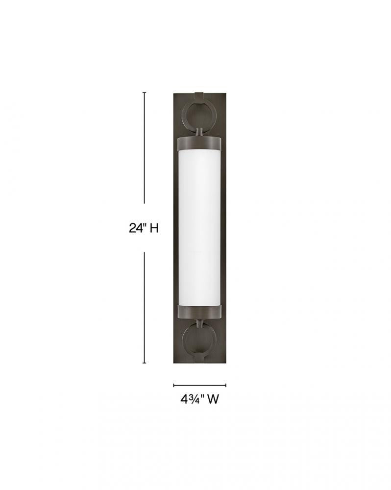 Hinkley Baylor Medium LED Vanity Black Oxide