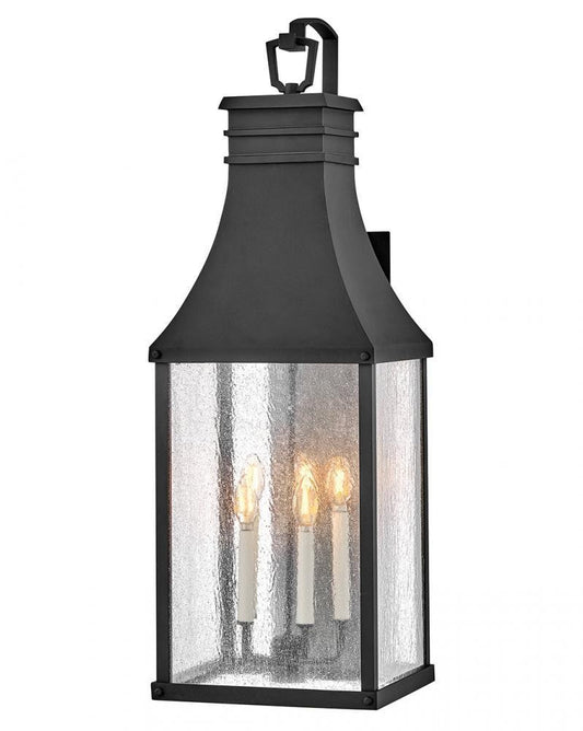 Hinkley Beacon Hill Extra Large Wall Mount Lantern Museum Black