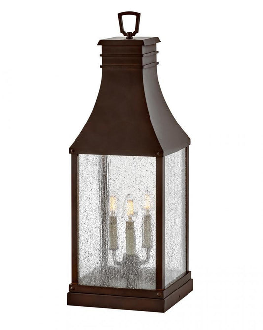 Hinkley Beacon Hill Large Pier Mount Lantern 12v Blackened Copper