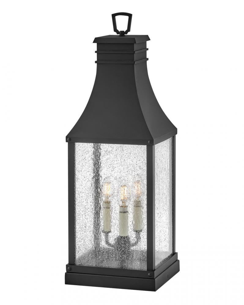 Hinkley Beacon Hill Large Pier Mount Lantern Museum Black 12V LED