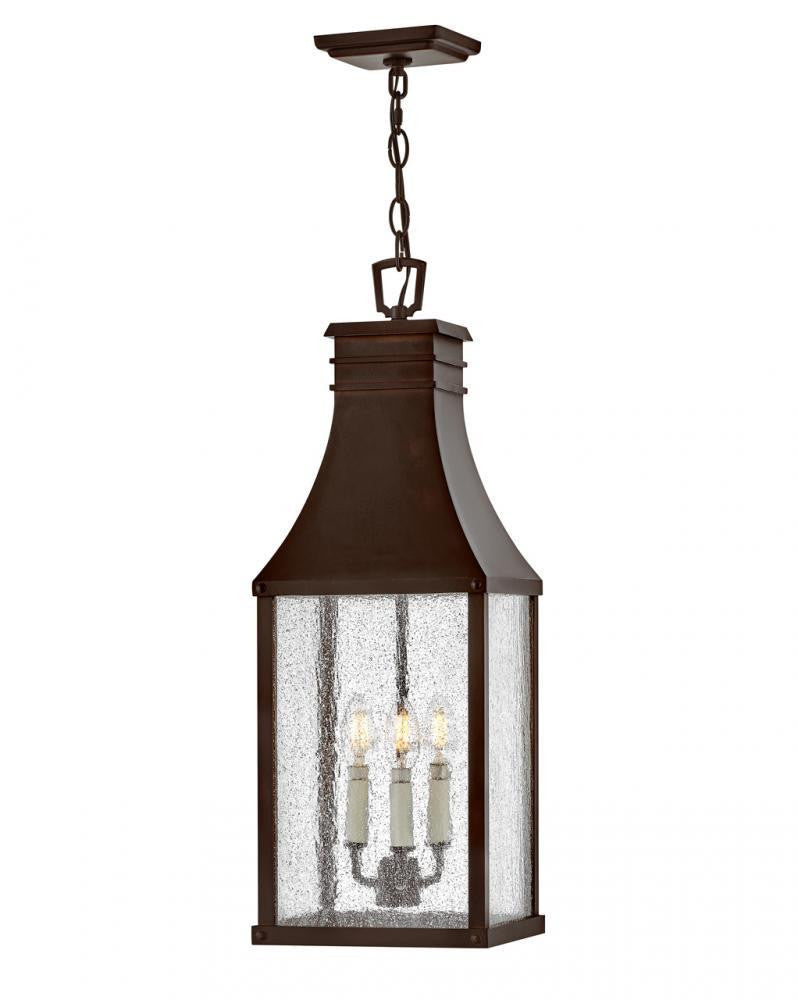 Hinkley Beacon Hill Medium Hanging Lantern Blackened Copper