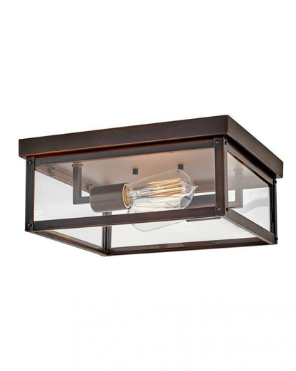 Hinkley Beckham Medium Flush Mount Blackened Copper