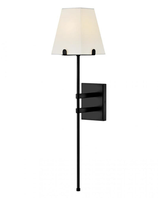 Hinkley Benton Large Single Light Sconce Black