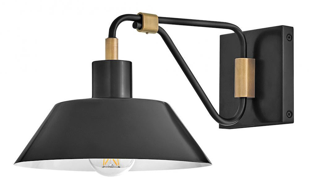 Hinkley Brewster Small Wall Mount Barn Light Black Oxide