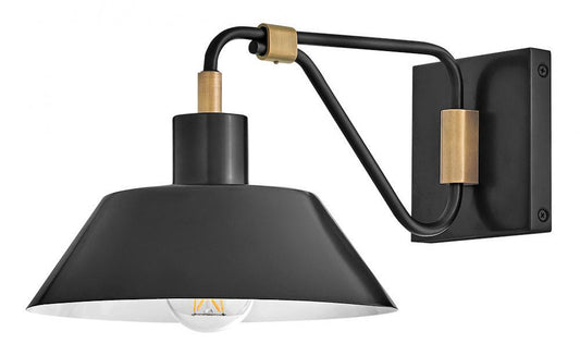 Hinkley Brewster Small Wall Mount Barn Light Black Oxide