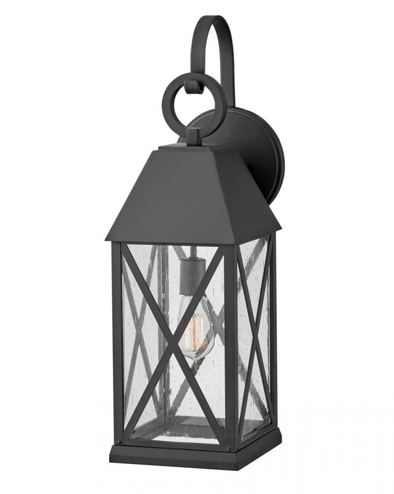 Hinkley Briar Outdoor Wall Lantern Aluminum, Black, Museum Black