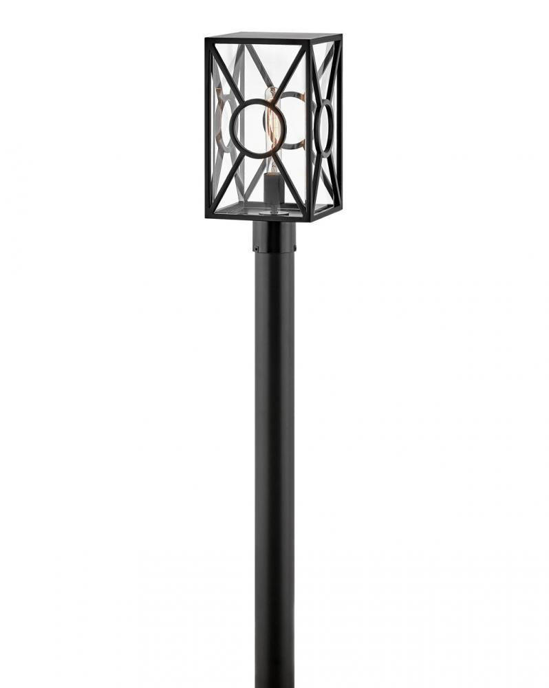 Hinkley Brixton Medium Post Top Or Pier Mount Lantern Black