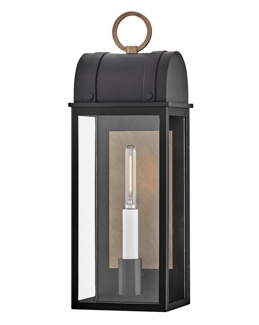 Hinkley Campbell Medium Wall Mount Lantern Black, Burnished Bronze