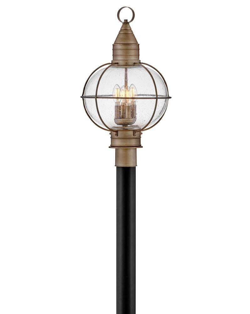 Hinkley Cape Cod Large Post Mount Lantern Burnished Bronze