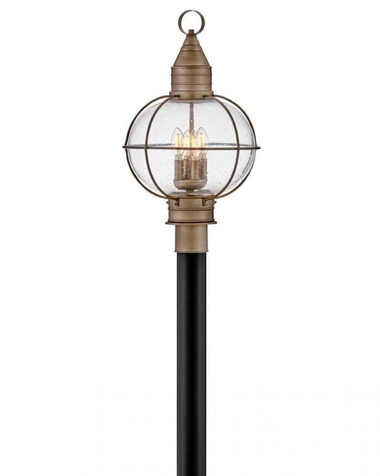 Hinkley Cape Cod Large Post Mount Lantern Burnished Bronze