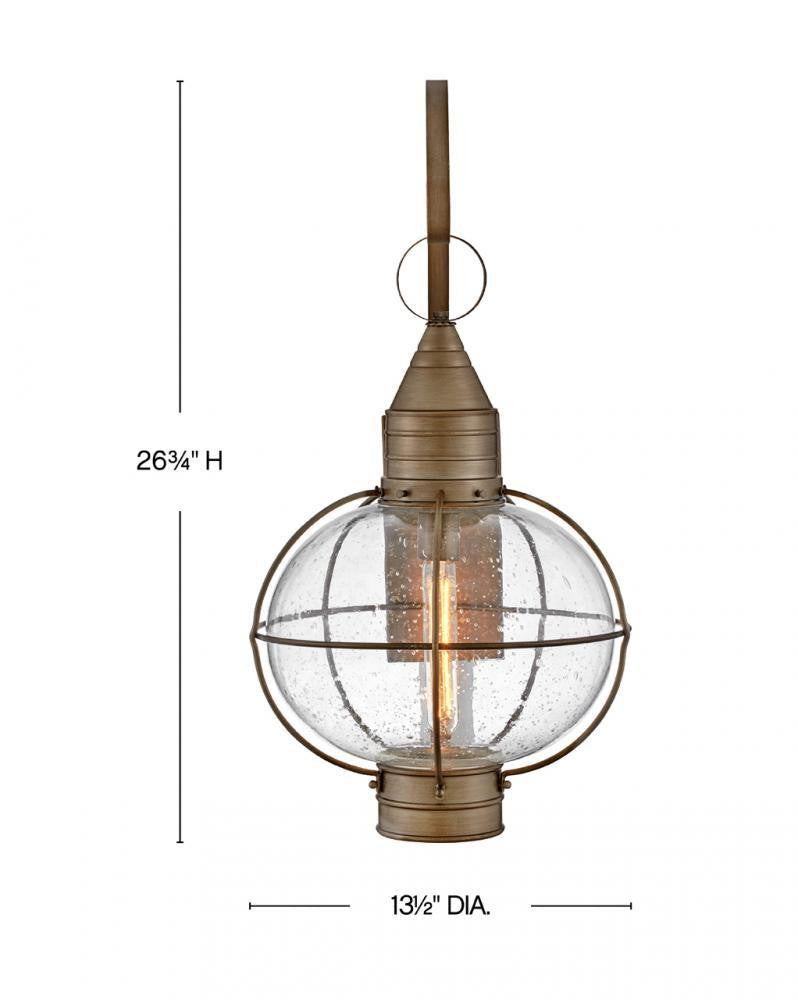 Hinkley Cape Cod Large Wall Mount Lantern Burnished Bronze 13.5"W x 26.75"H x 15.0"L