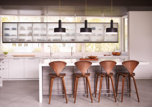 Hinkley Cedric Medium Pendant Steel, Lacquered Brass