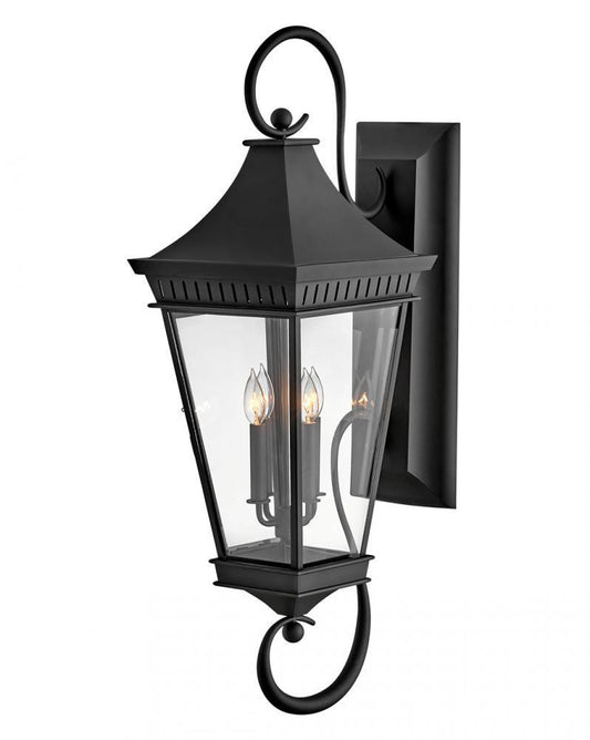 Hinkley Chapel Hill Extra Large Wall Mount Lantern Museum Black