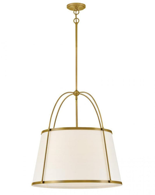 Hinkley Clarke Medium Drum Chandelier Lacquered Dark Brass
