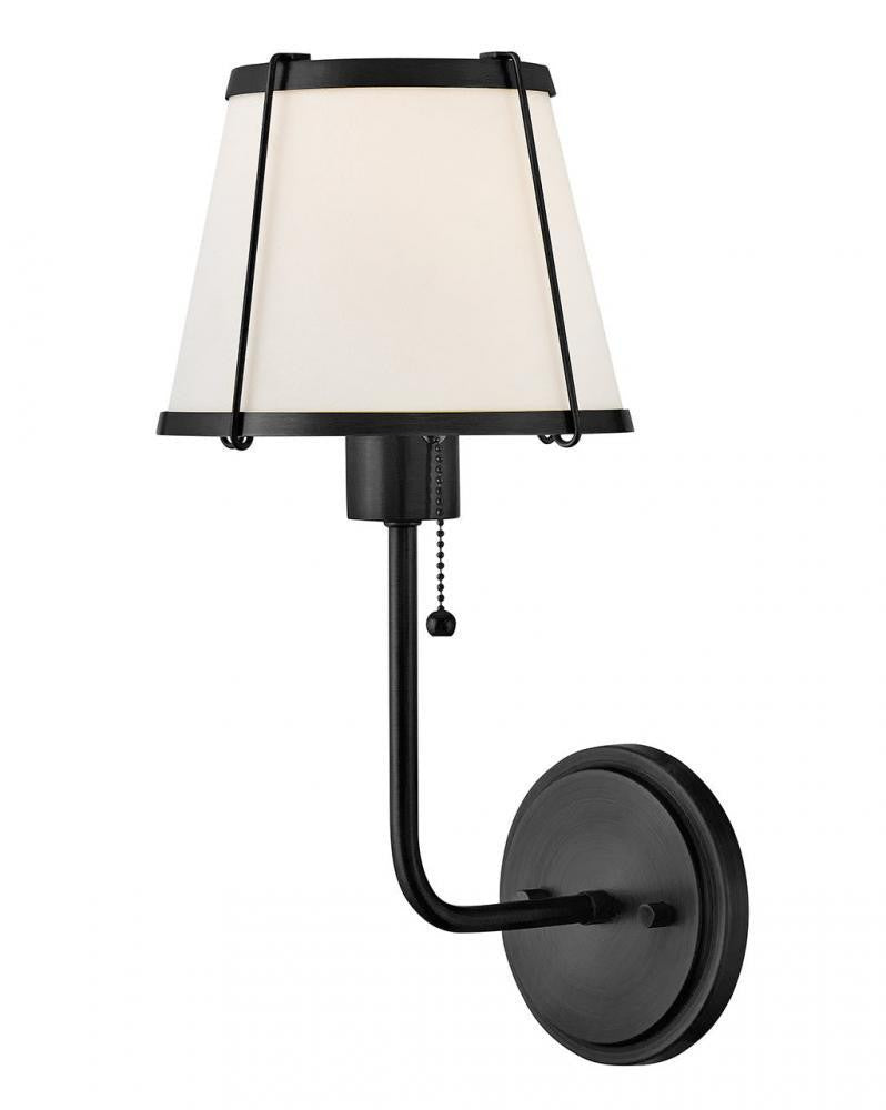 Hinkley Clarke Medium Single Light Sconce Black