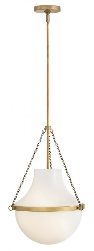 Hinkley Collins Globe Pendant Heritage Brass