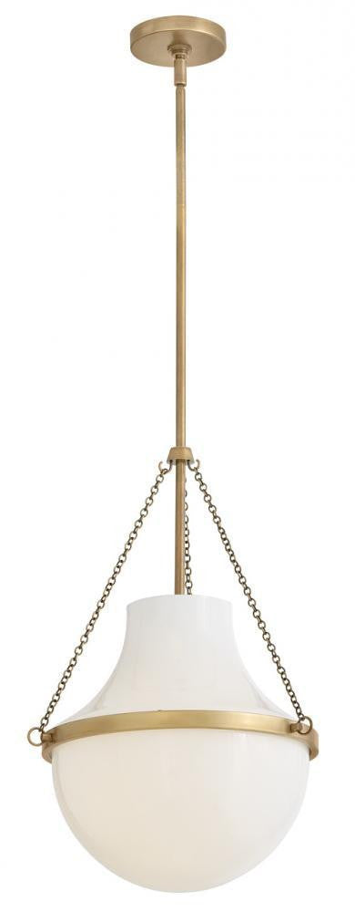 Hinkley Collins Globe Pendant Heritage Brass