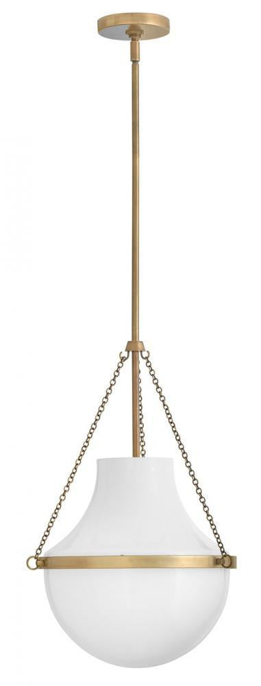 Hinkley Collins Globe Pendant Heritage Brass