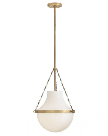Hinkley Collins Globe Pendant Heritage Brass