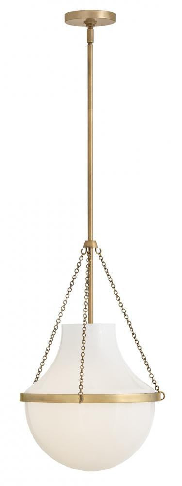 Hinkley Collins Globe Pendant Heritage Brass