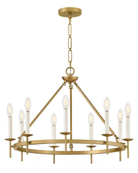Hinkley Copely Medium Ring Chandelier Lacquered Brass
