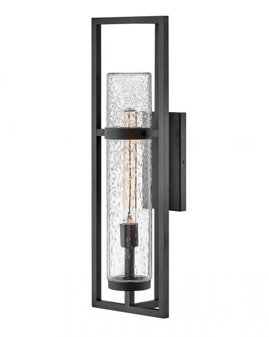 Hinkley Cordillera Medium Wall Mount Lantern Aluminum, Black