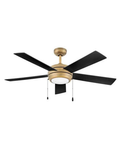 Hinkley Croft Ceiling Fan 5-Blade Brass, Steel, Heritage Brass