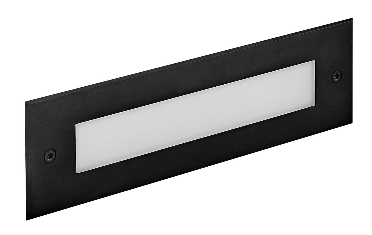 Hinkley Dash LED Flush Step Light 120V Stainless Steel Black