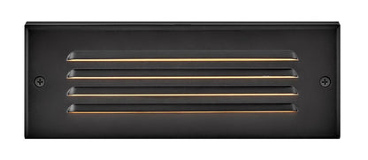 Hinkley Dash LED Flush Step Light 120V Stainless Steel Black