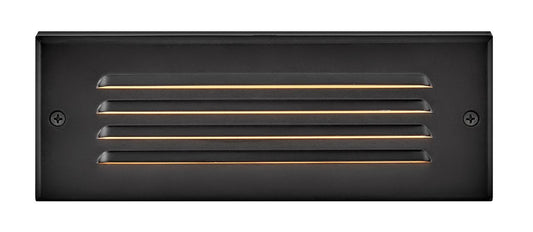 Hinkley Dash LED Flush Step Light 120V Stainless Steel Black
