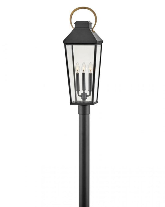 Hinkley Dawson Large Post Mount Lantern Black