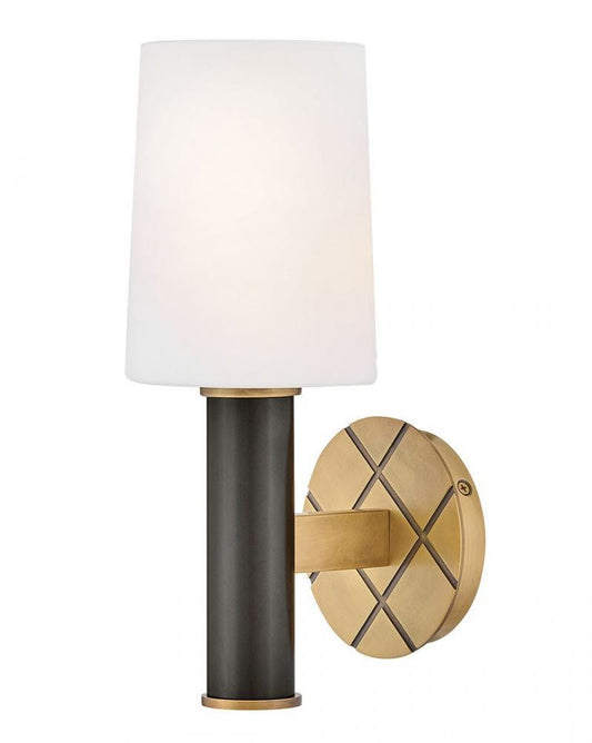 Hinkley Declan Medium Sconce Heritage Brass, Black