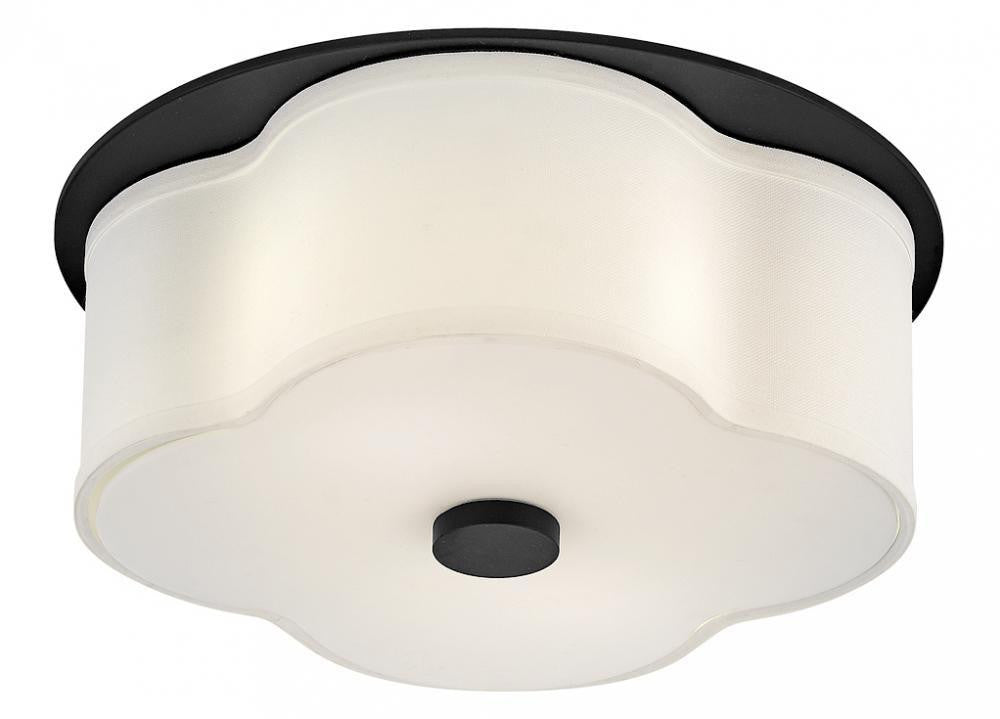 Hinkley Delaney Medium Flush Mount Black
