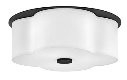 Hinkley Delaney Medium Flush Mount Black 20.0"W x 8.25"H x 20.0"L