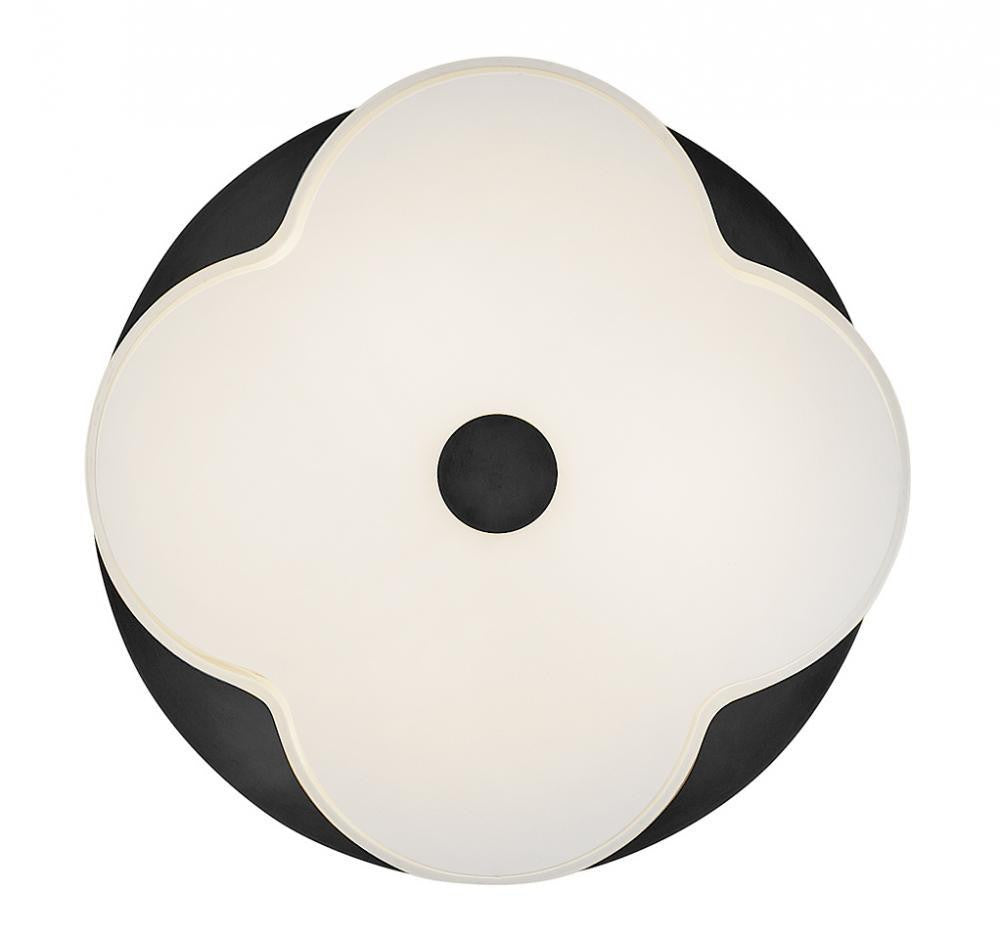 Hinkley Delaney Medium Flush Mount Black 20.0"W x 8.25"H x 20.0"L