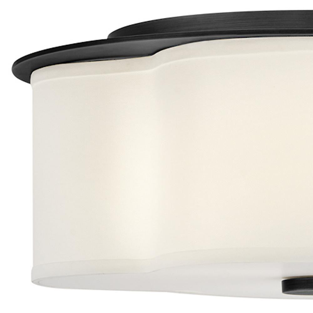 Hinkley Delaney Medium Flush Mount Black 20.0"W x 8.25"H x 20.0"L