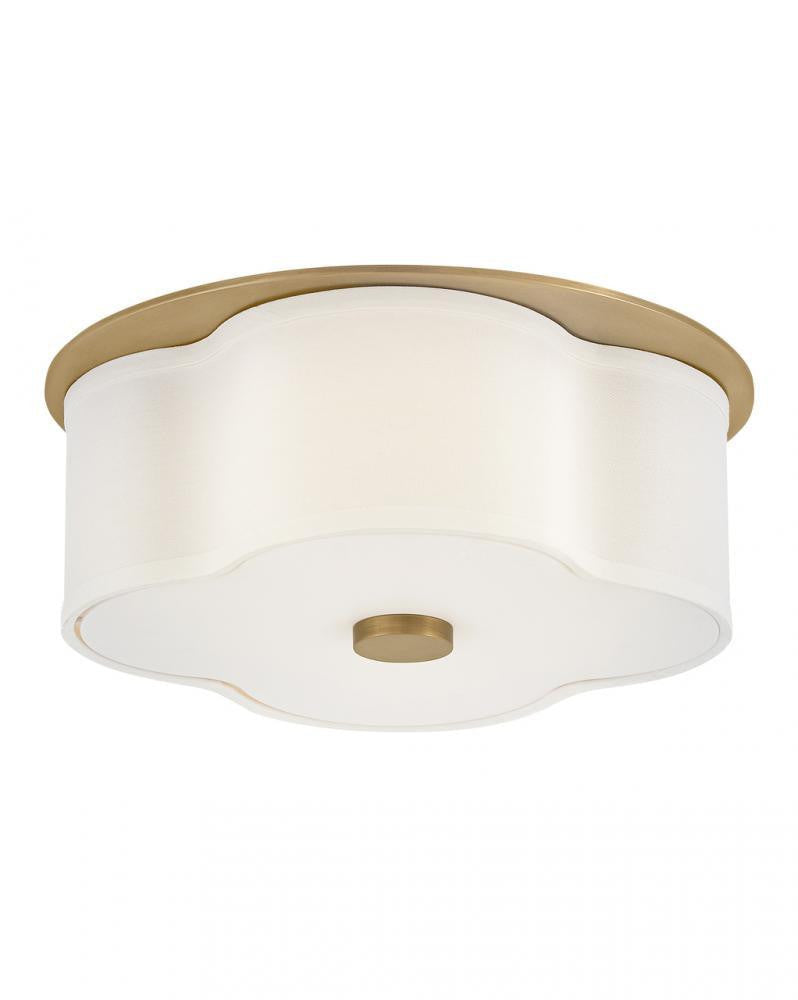 Hinkley Delaney Medium Flush Mount Heritage Brass 14.0"W x 6.25"H x 14.0"L