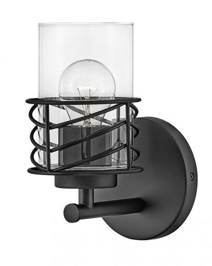 Hinkley Della Bath Vanity Light Black, Steel