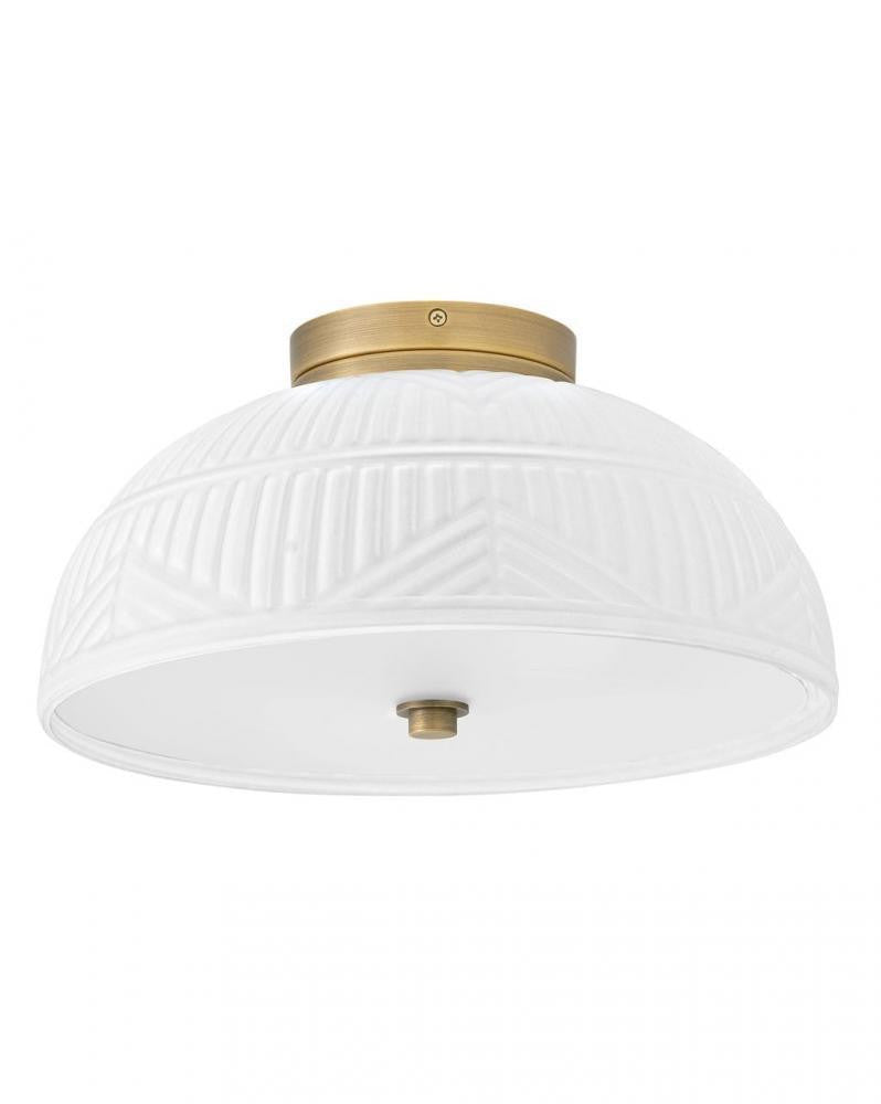 Hinkley Devon Small Flush Mount Lacquered Brass