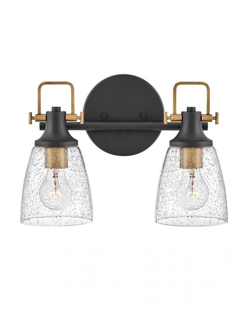 Hinkley Easton Bath Vanity Light Black, Steel