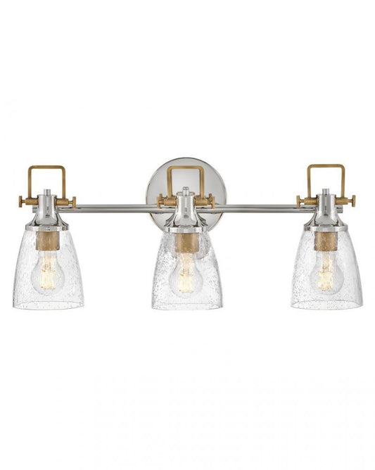 Hinkley Easton Medium Three Light Vanity Polished Nickel