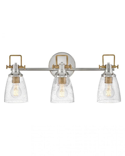 Hinkley Easton Medium Three Light Vanity Polished Nickel