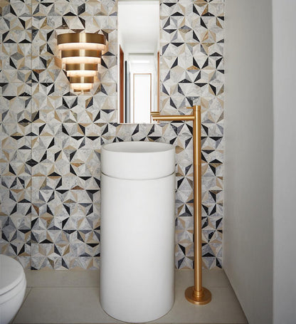 Hinkley Echelon Bathroom Wall Sconce, 1-Light, Brass, 14"H (30180HB 9U68A)