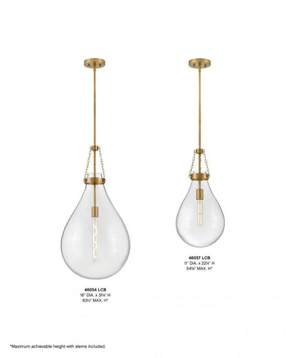 Hinkley Eloise Large Pendant Lacquered Brass