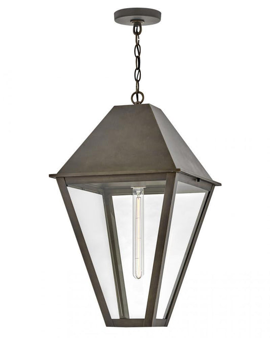 Hinkley Endsley Large Hanging Lantern Blackened Brass