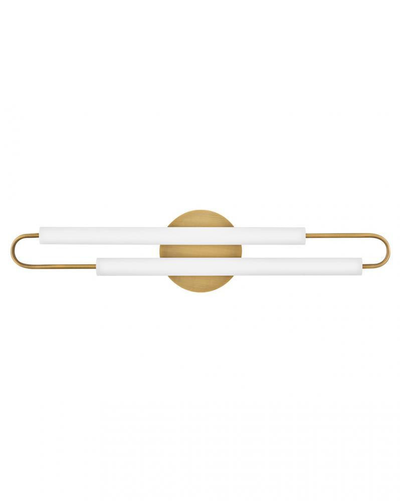 Hinkley Eos Large LED Vanity Lacquered Brass