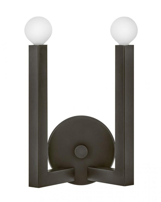 Hinkley Ezra Medium Two Light Sconce Black Oxide