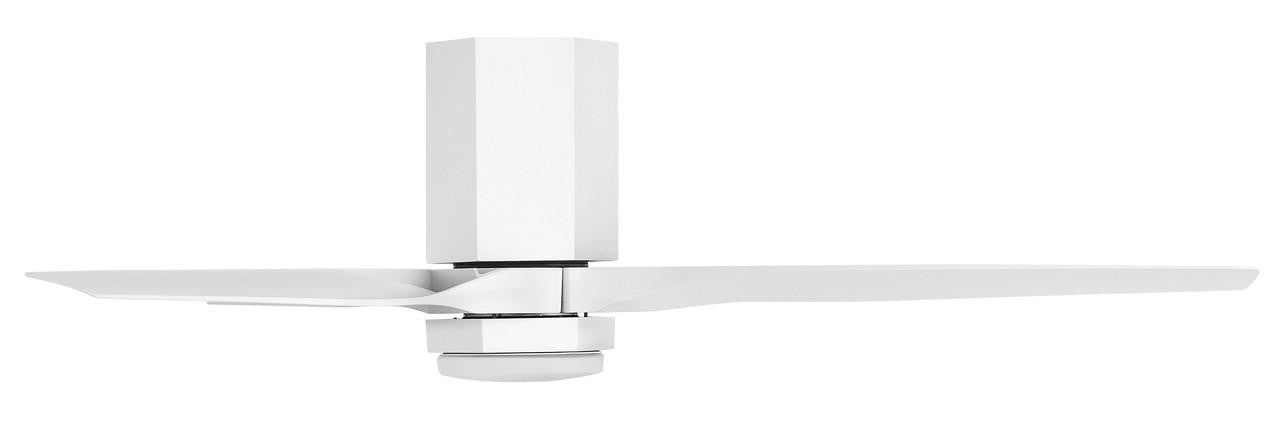 Hinkley Facet 52" LED Smart Fan Weathered Wood 52"W x 12"H Matte Weathered Wood Blade
